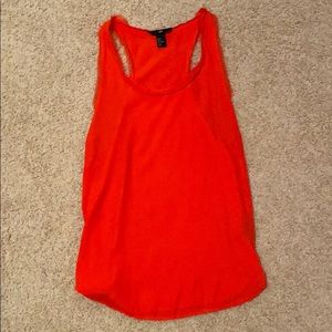 Orange Frayed Razor Back Tank (worn once)